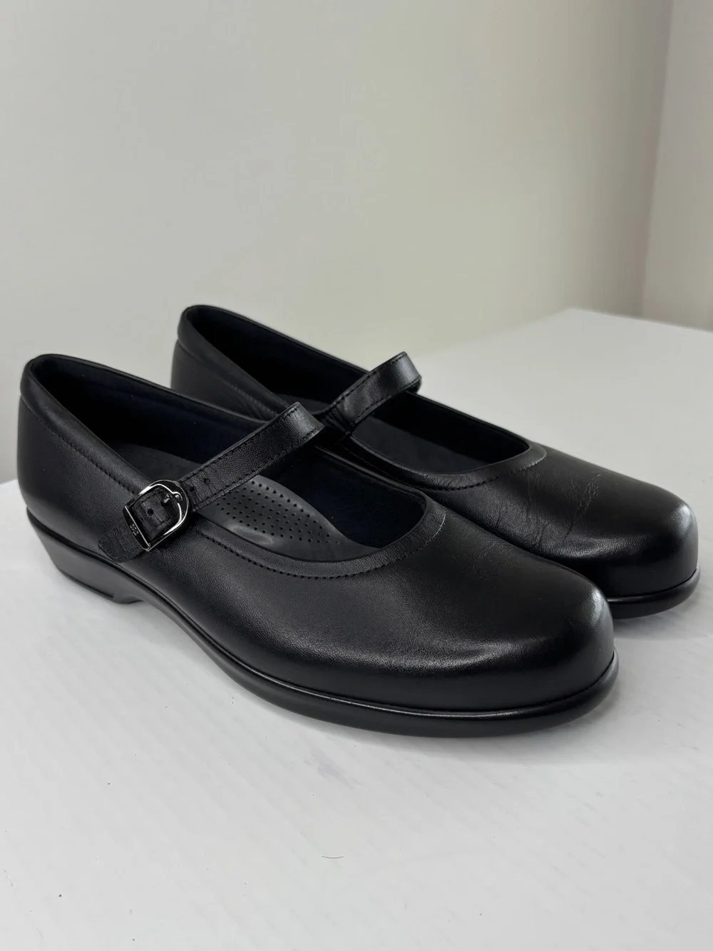 SAS Maria Womens Mary Jane TRIPAD Comfort Shoes Size 10 WIDE Black Leather NEW!